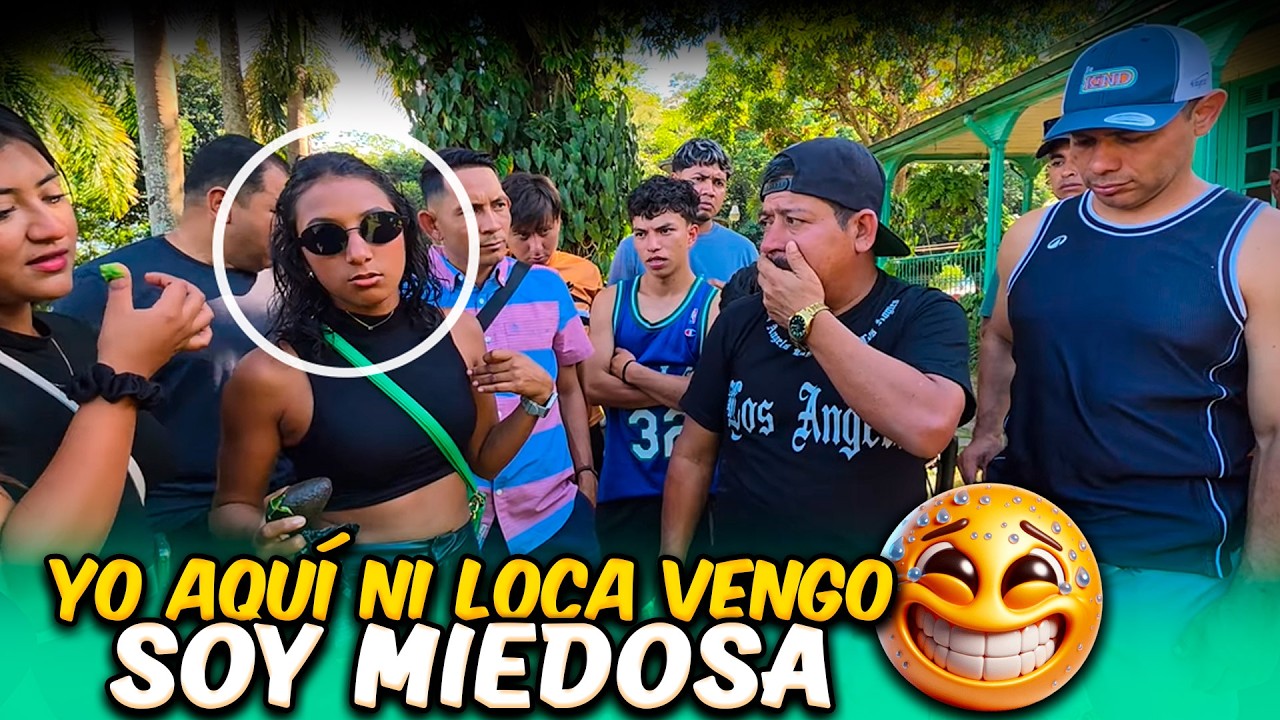 Wendy le advierte a Camarón que a esta finca no vendria a acampar. Lino es miedoso.