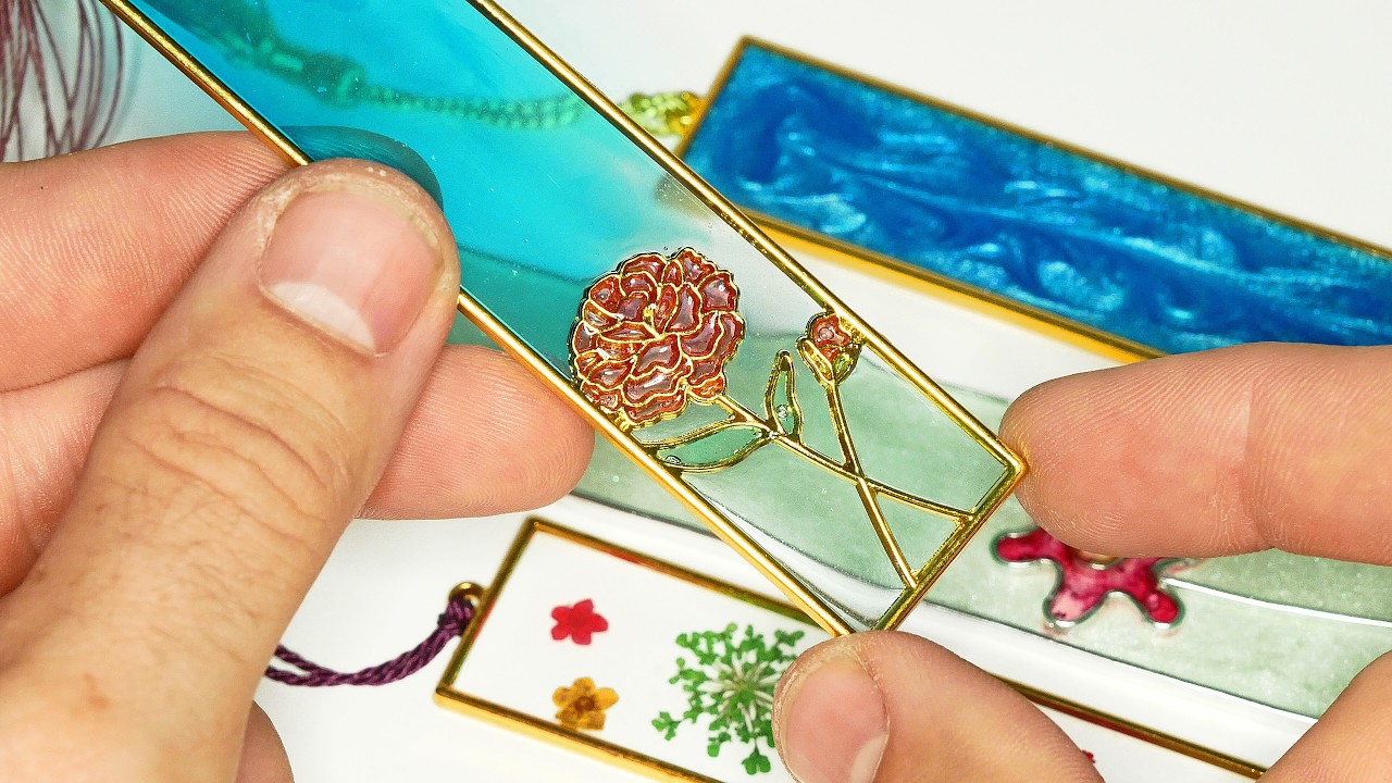 How i Created Bookmarks from Epoxy resin. The Easy Way from @LET'S RESIN