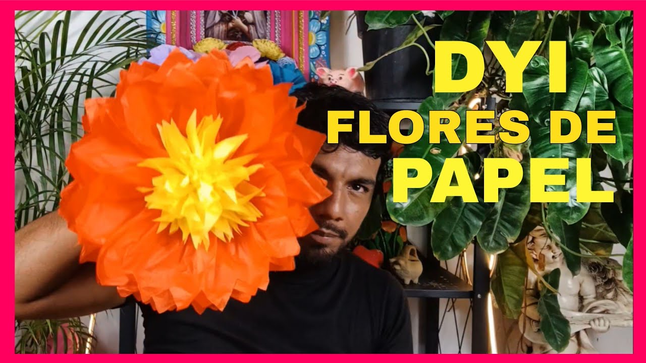 COMO HACER FLORES DE PAPEL CREPE || JULIO LEYTTON