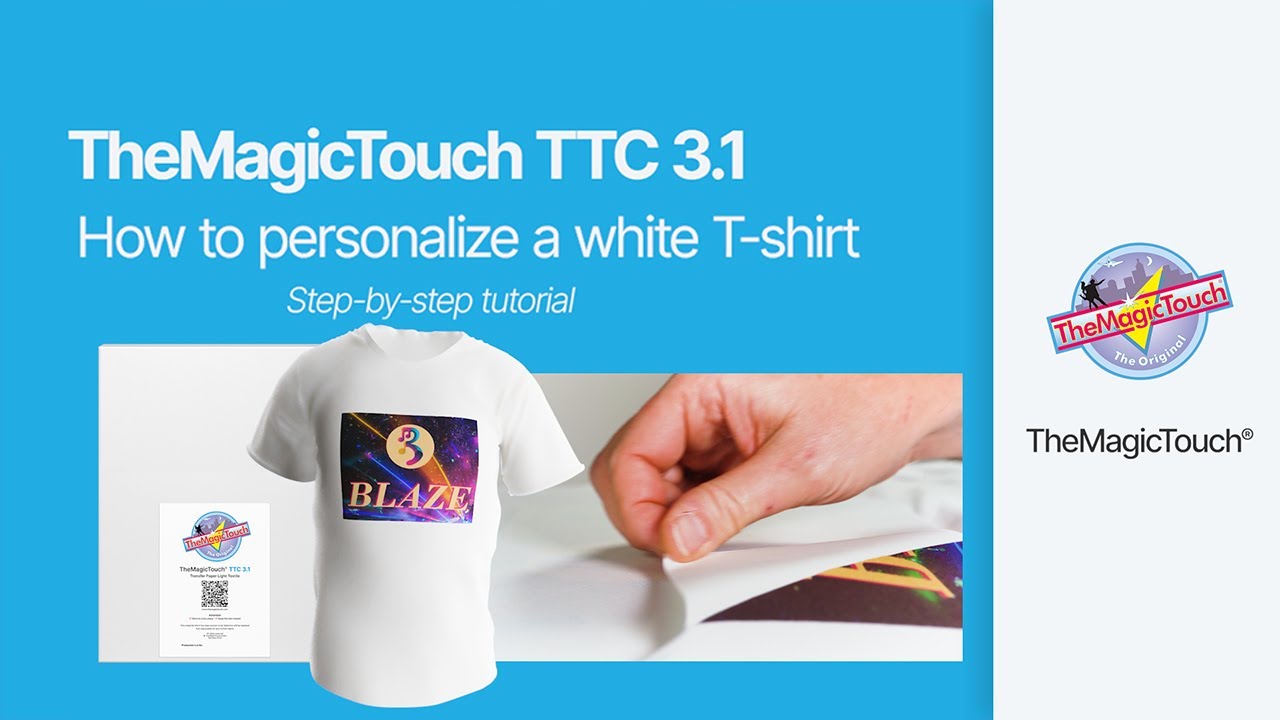 HOW TO PERSONALIZE a white T-shirt with TheMagicTouch TTC 3.1 #TheMagicTouch