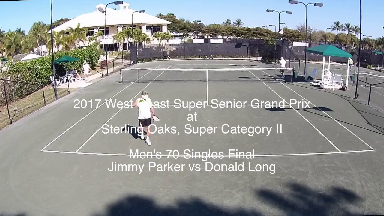 Senior Tennis - Men's 70 Singles Final, Sterling Oaks  Category II Finals