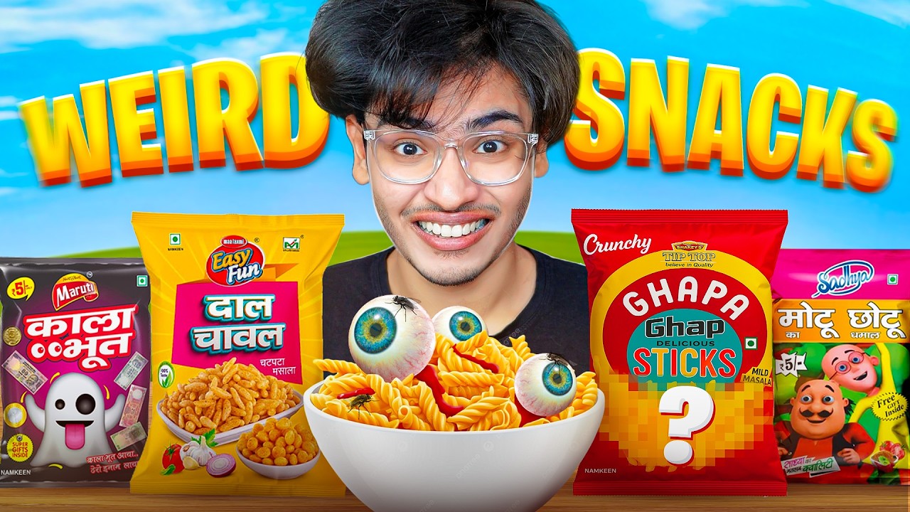 I Tried Weird Indian Snacks