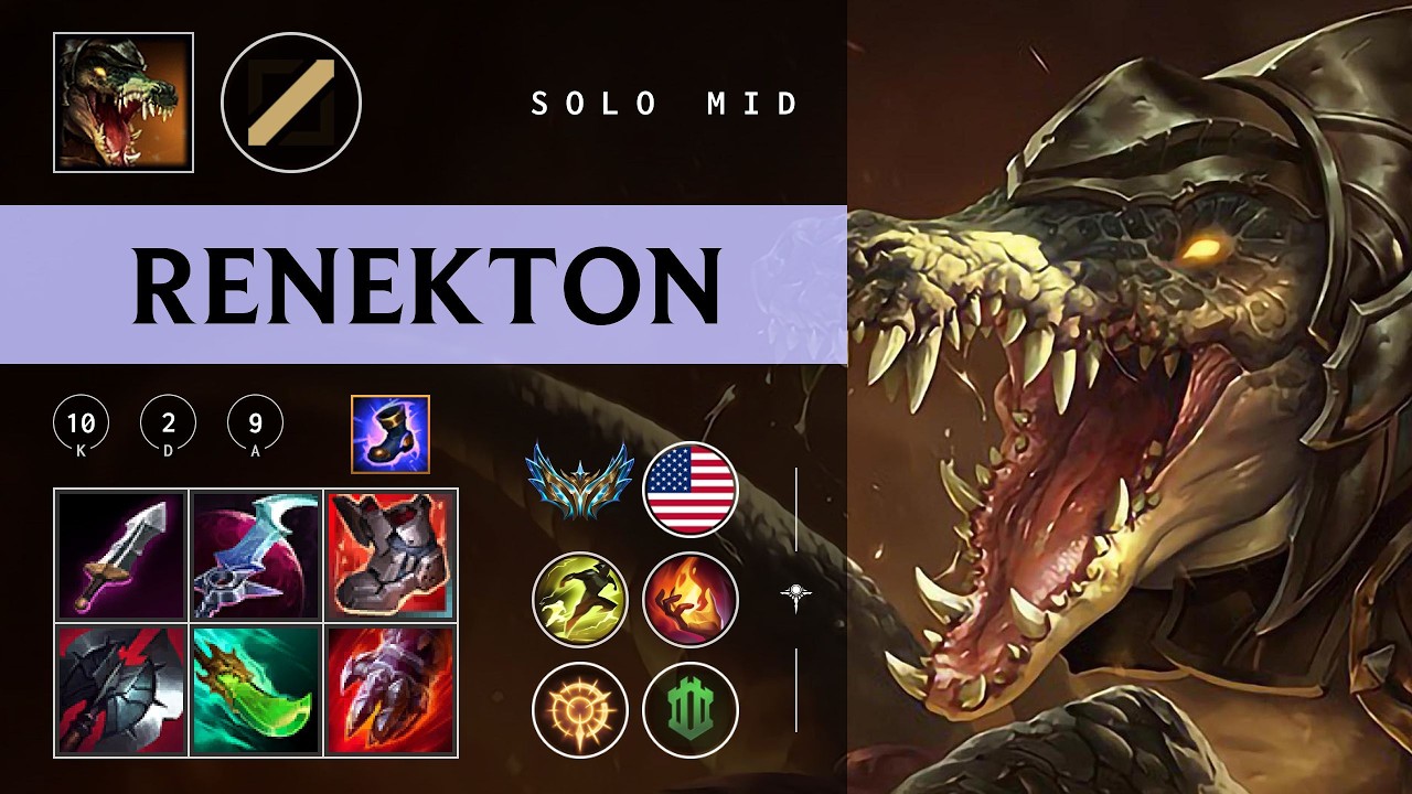 Renekton Mid vs Yasuo - NA Challenger Patch 26.05