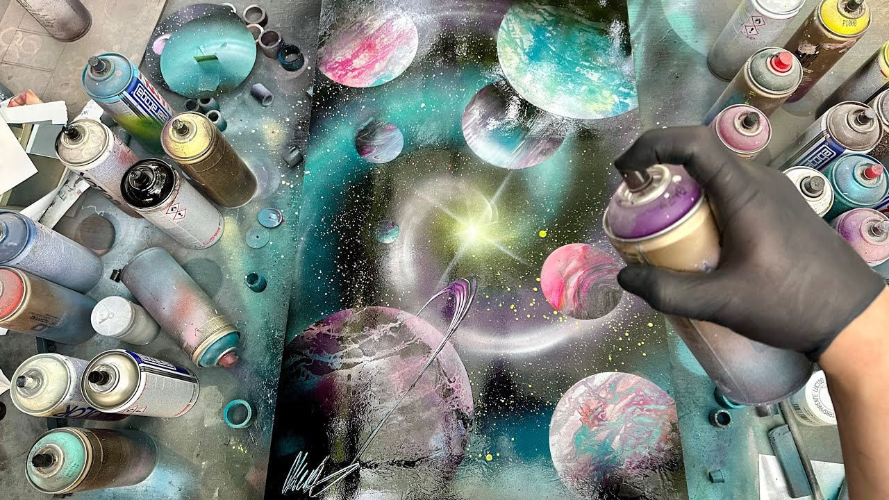 Hyper Galaxy-SPRAY PAINT ART by Skech