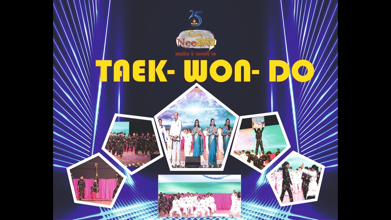 Taek-Won-Do presentation by the neev school patparganj