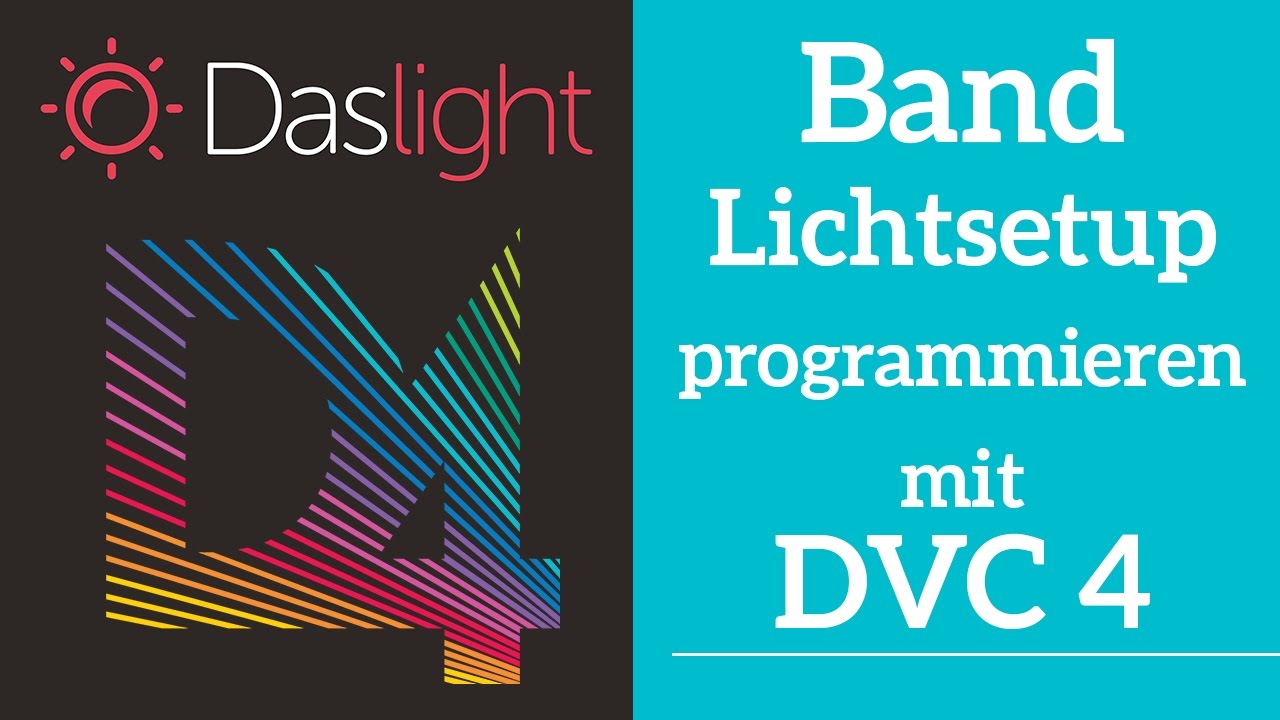 Wie programmiere ich ein Band Lichtsetup mit DVC4 ? | Daslight 4 DVC4 Videotutorial