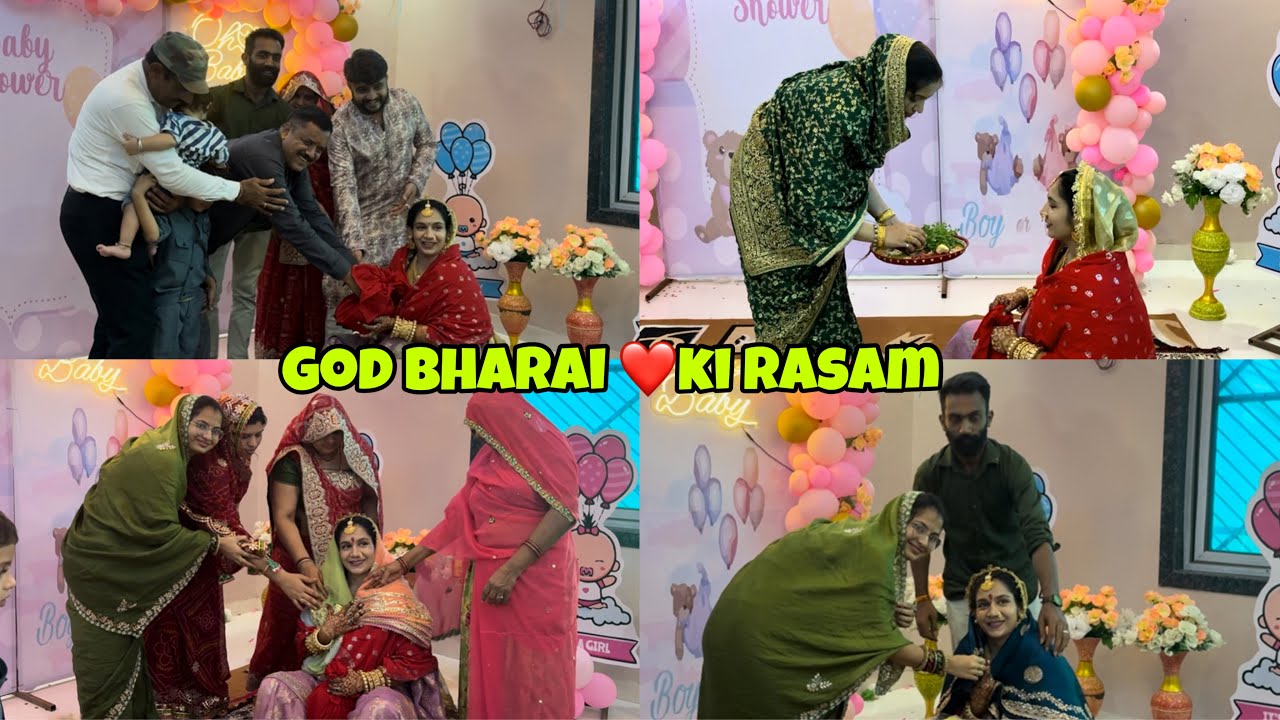 10 min me hogyi god bharai ki rasam🤣|agye lene bhai bhabi❤️|rasam|no grand celebration| no guests❤️