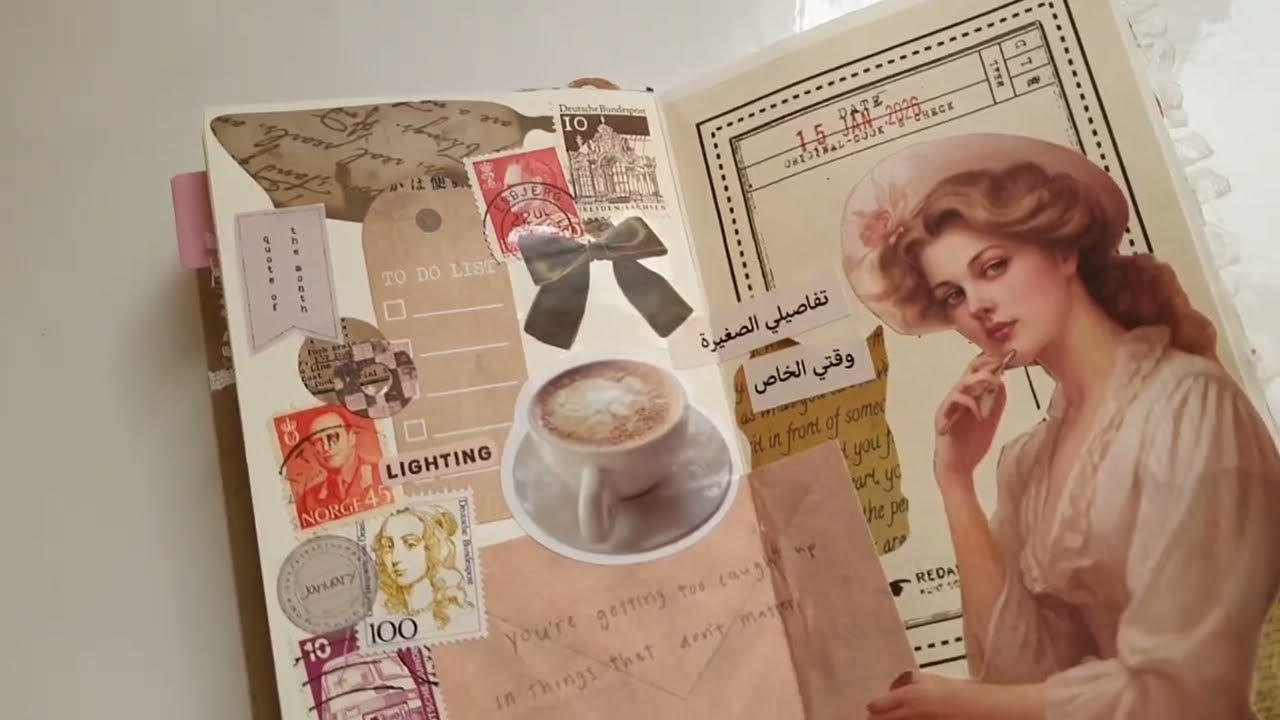 أخرجوا الستيكرز من مخابئه! فكرة تنسيق للجميع| stickers dump journal spread