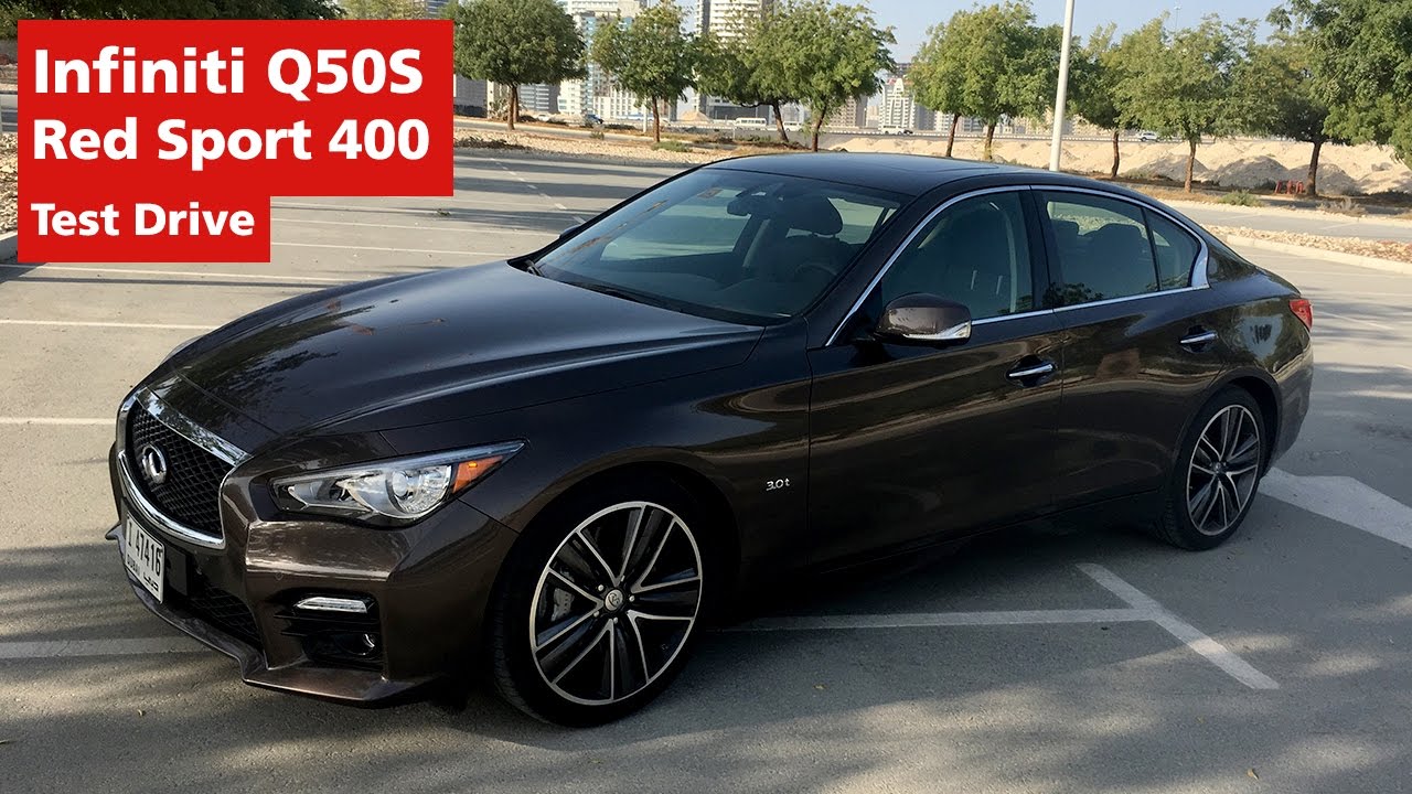 Infiniti Q50S Red Sport 400 Test Drive