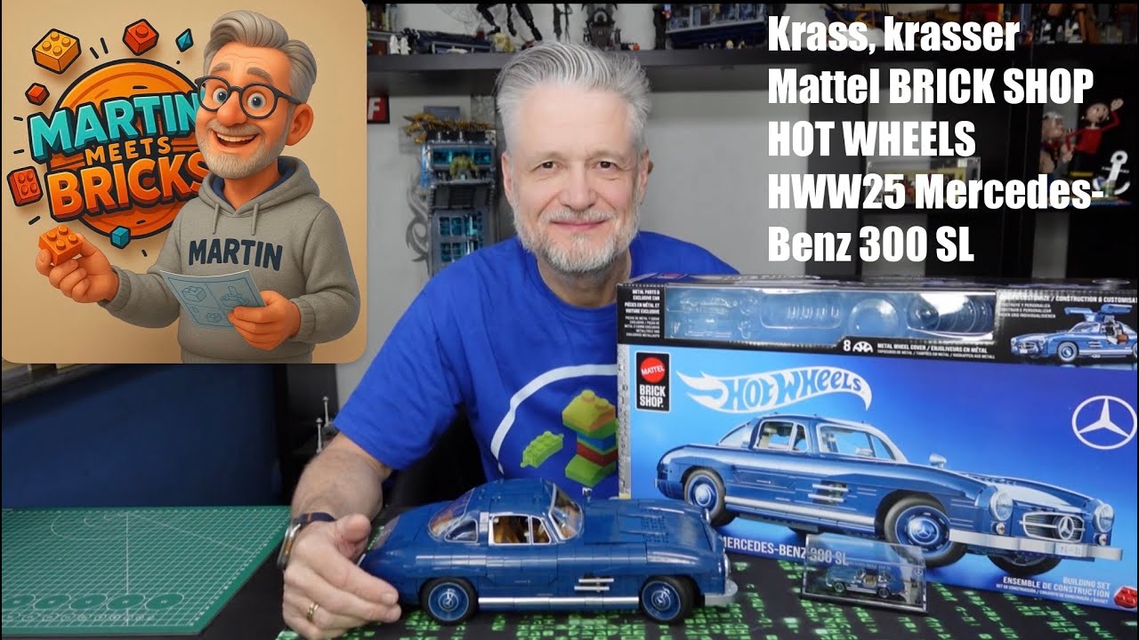 Krass, krasser Mattel BRICK SHOP HOT WHEELS HWW25 Mercedes-Benz 300 SL