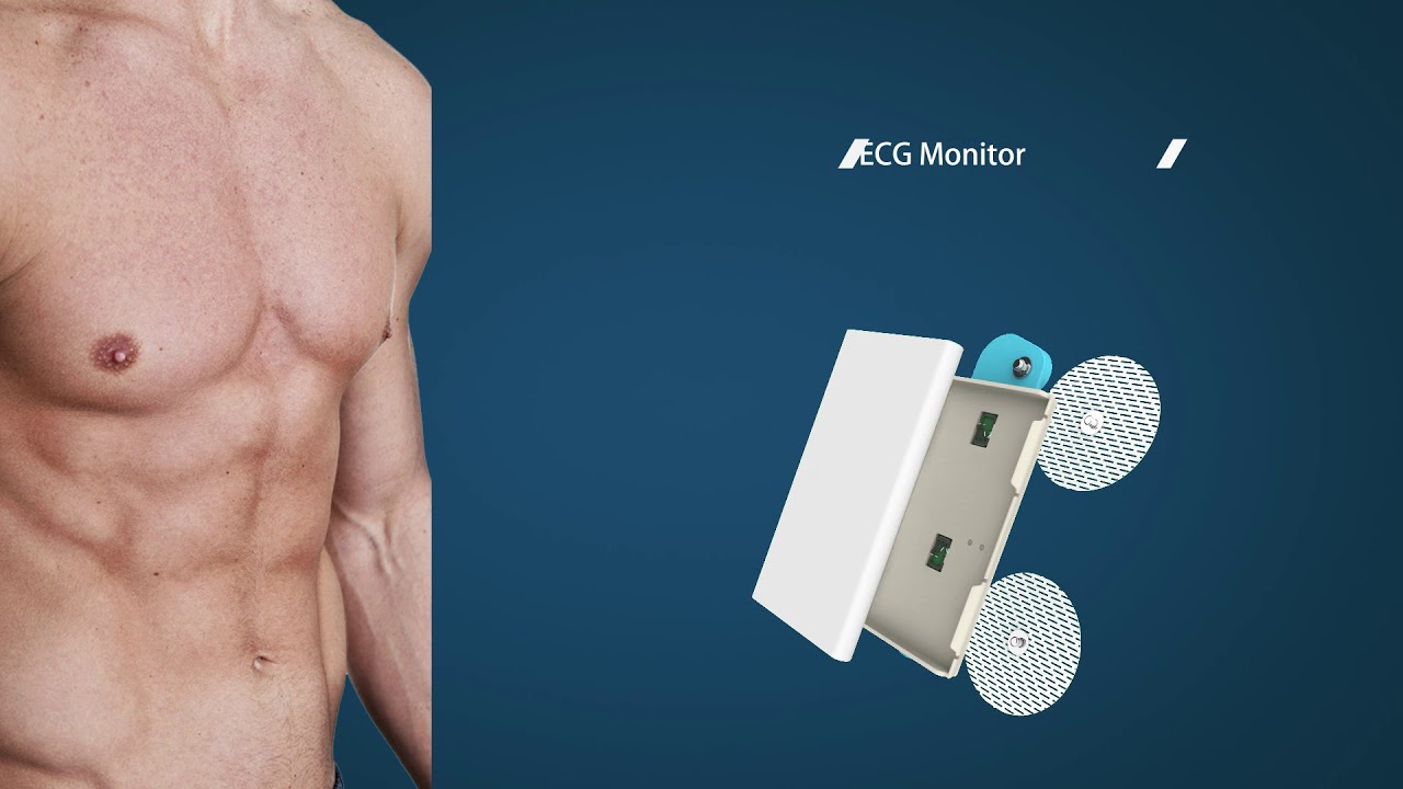 Borsam Biomedical Wecardio-UN ECG Patch Event Recorder, 24-hour ECG Monitor, EKG