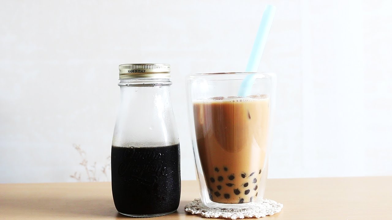 ‘홍차시럽’&‘아이스 버블 밀크티’/ 紅茶シロップとアイスミルクバブルティー/ Black Tea Syrup & Bubble(Boba) Milk Tea