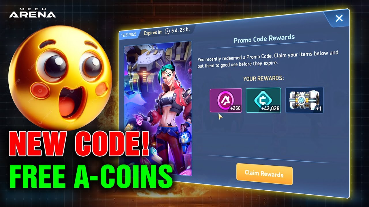 NEW Promo Code! FREE A-Coins — Don’t Miss This! Mech Arena