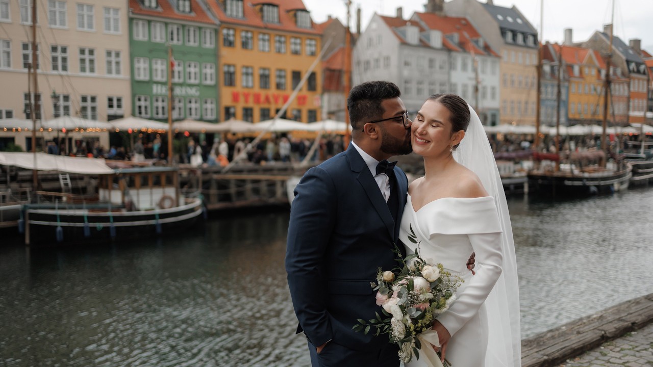 Copenhagen wedding day Rohit & Olha
