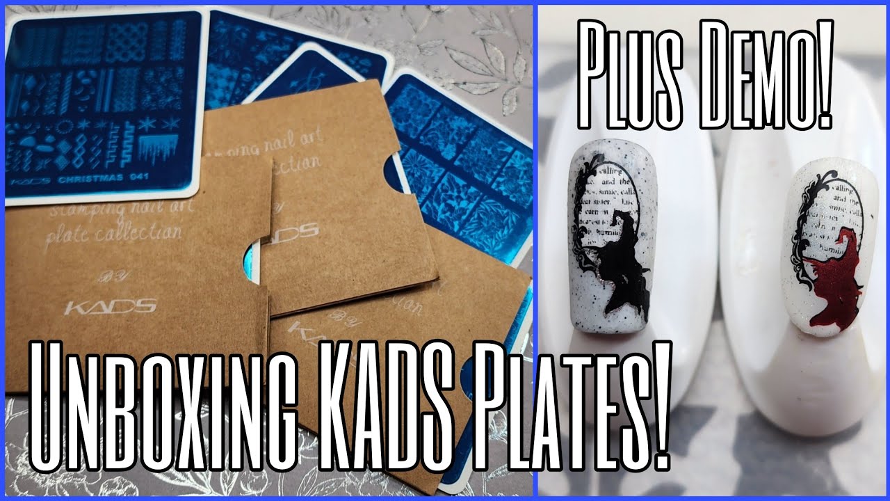 Huge Kads Unboxing w/ Stamping Plates & Nail Art Demo