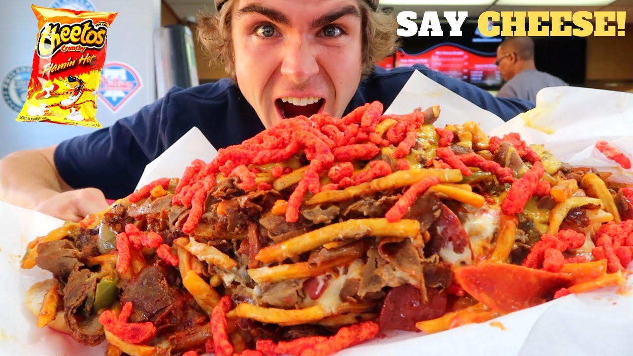 THE FRANKENSTEIN PHILLY CHEESESTEAK CHALLENGE︱All the CHEESE, MEAT, & HOT CHEETOS!