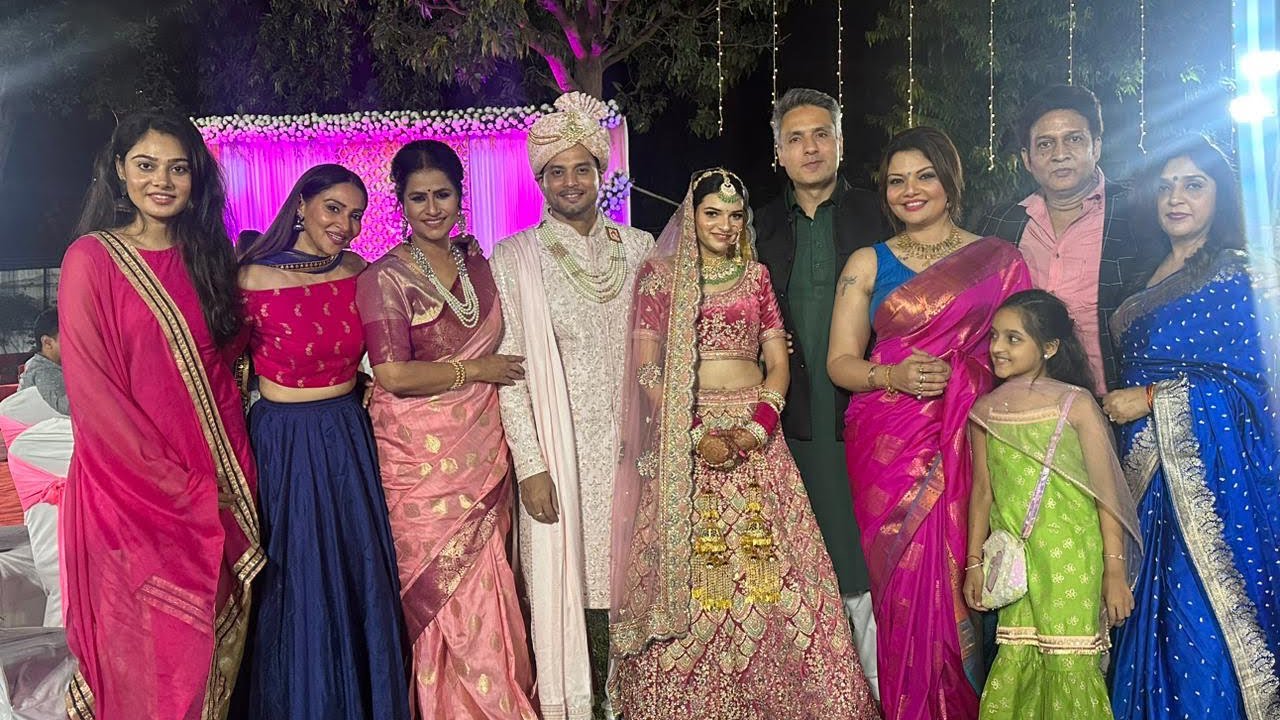 Finally ram weds Madhu.  My mission accomplished.  #happiness #enjoy #naumrakiseemaho #fun #smile