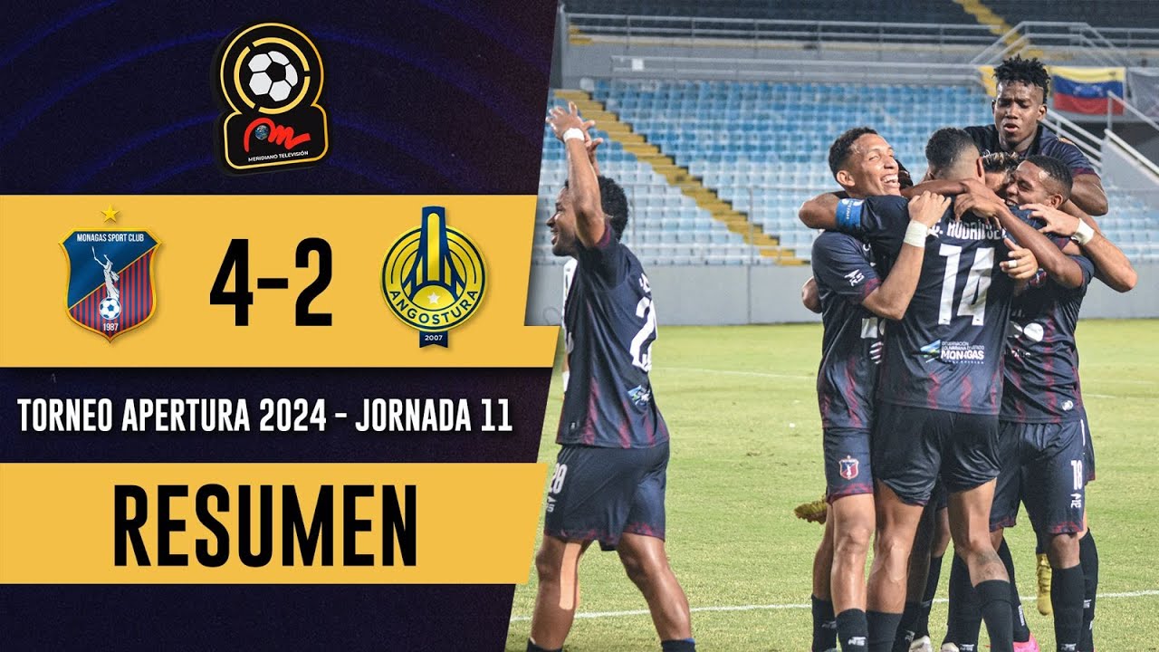 Monagas fue contundente | LigaFUTVExMeridiano | Monagas VS Angostura | Jornada 11