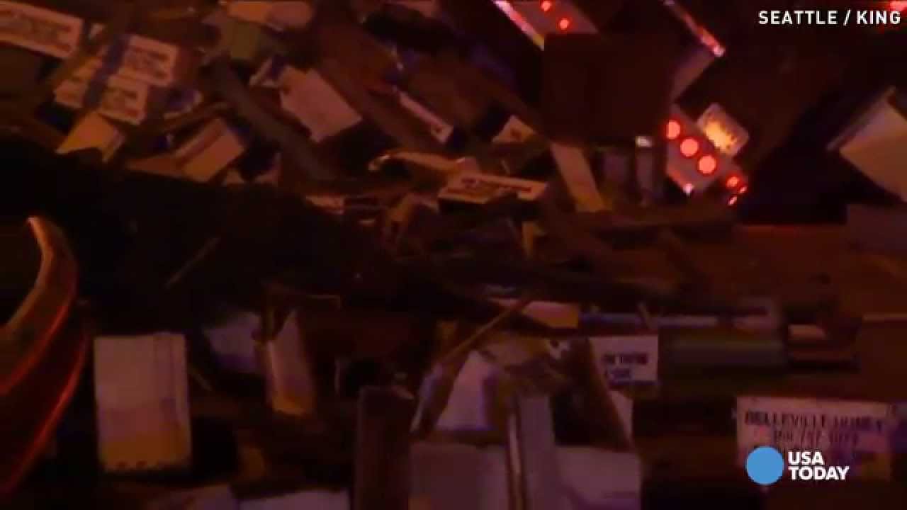 Honey bees cover interstate after truck overturns