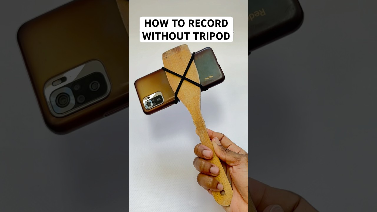 DIY phone tripod #shorts #diy #howto #hack