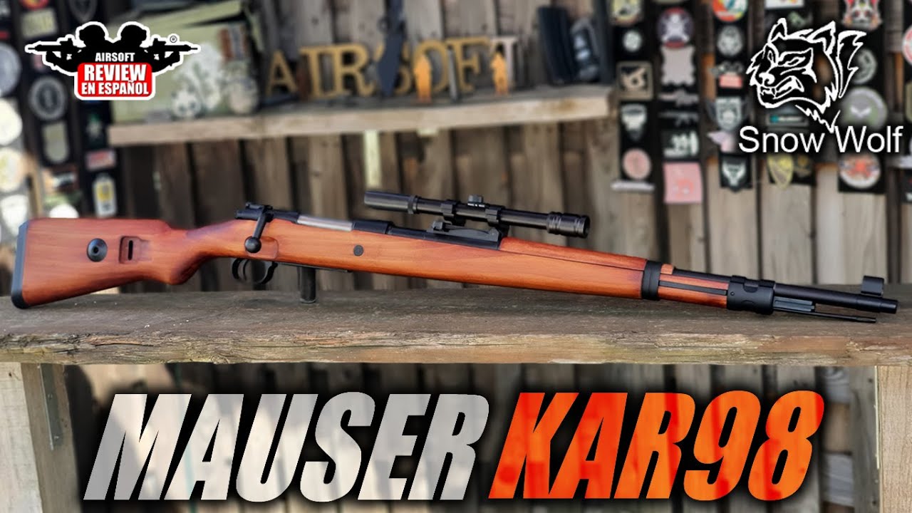MAUSER KAR98 SNOW WOLF ( Review 🔍 & Test Shot 🎯 ) | Airsoft Review en Español