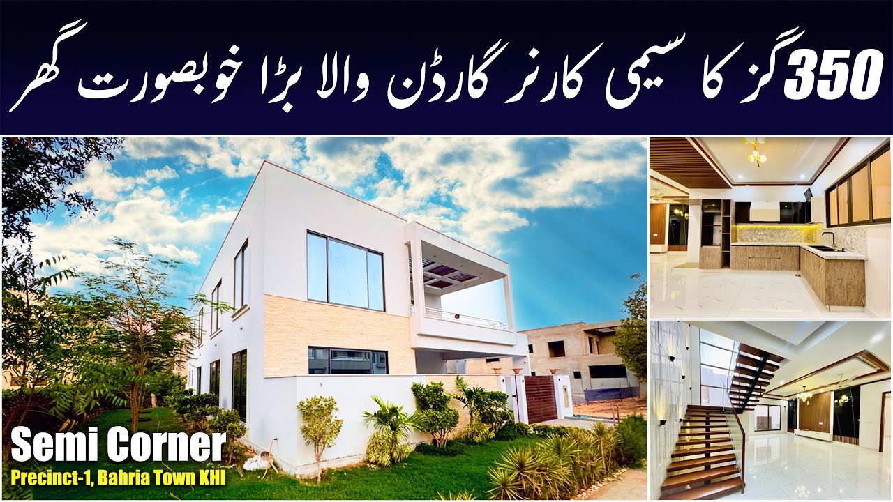 350 Square Yard Semi Corner House Bahria Town Karachi House For Sale
