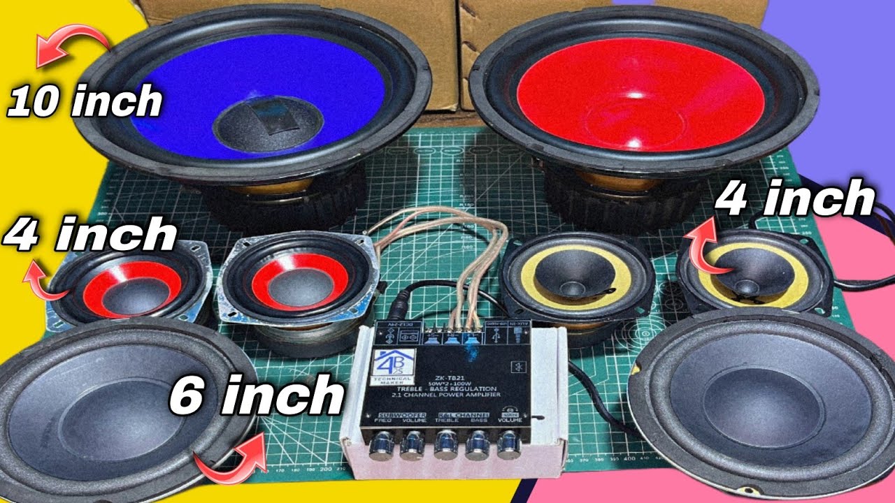 Low price🤑 Best quality🔥 woofer speaker- 4 inch, 6 inch, 10 inch testing & review | ECONOMICAL range