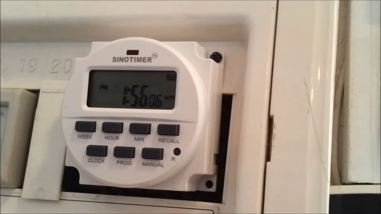 Обзор и установка таймера на 220v. SINOTIMER