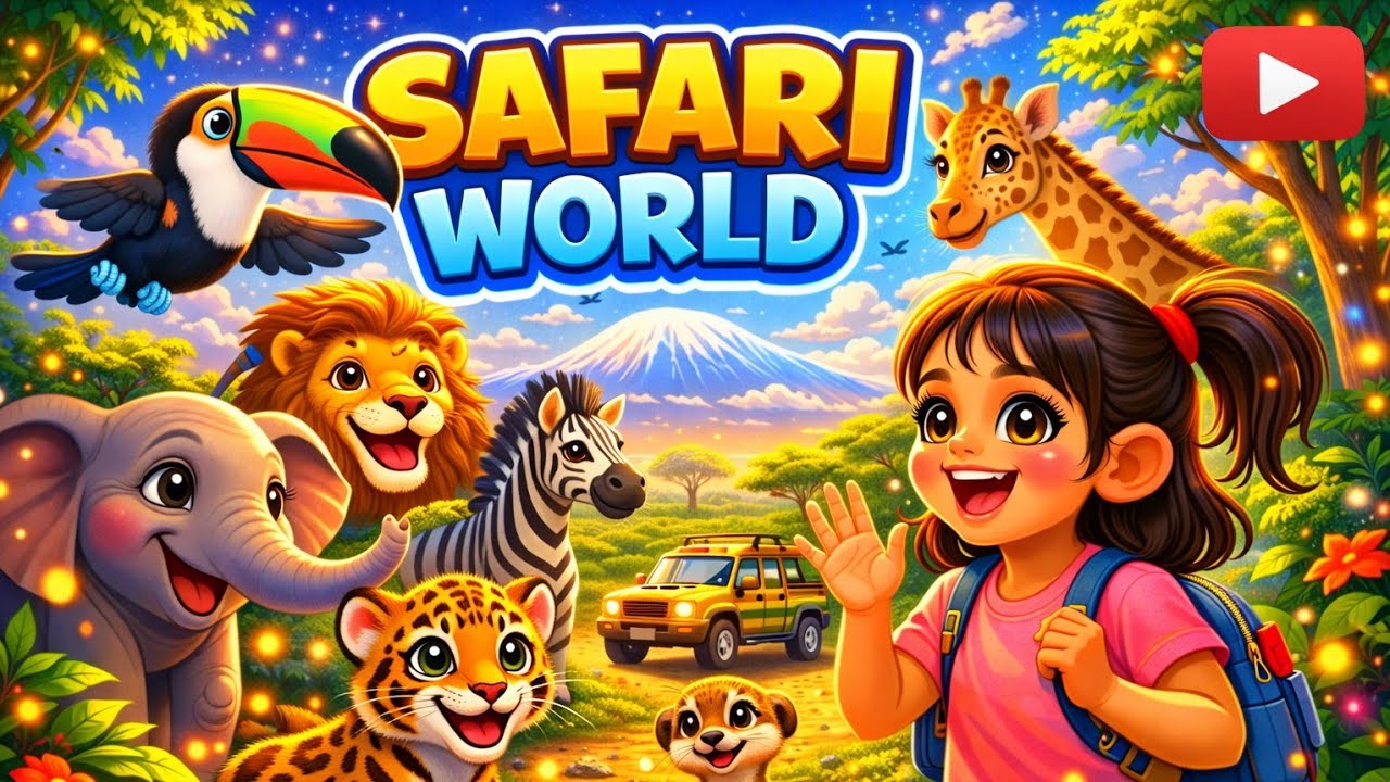 धृति की जादुई सफारी यात्रा | Safari world |  Kids Bird Story | Moral Story for Kids | Cartoon Story