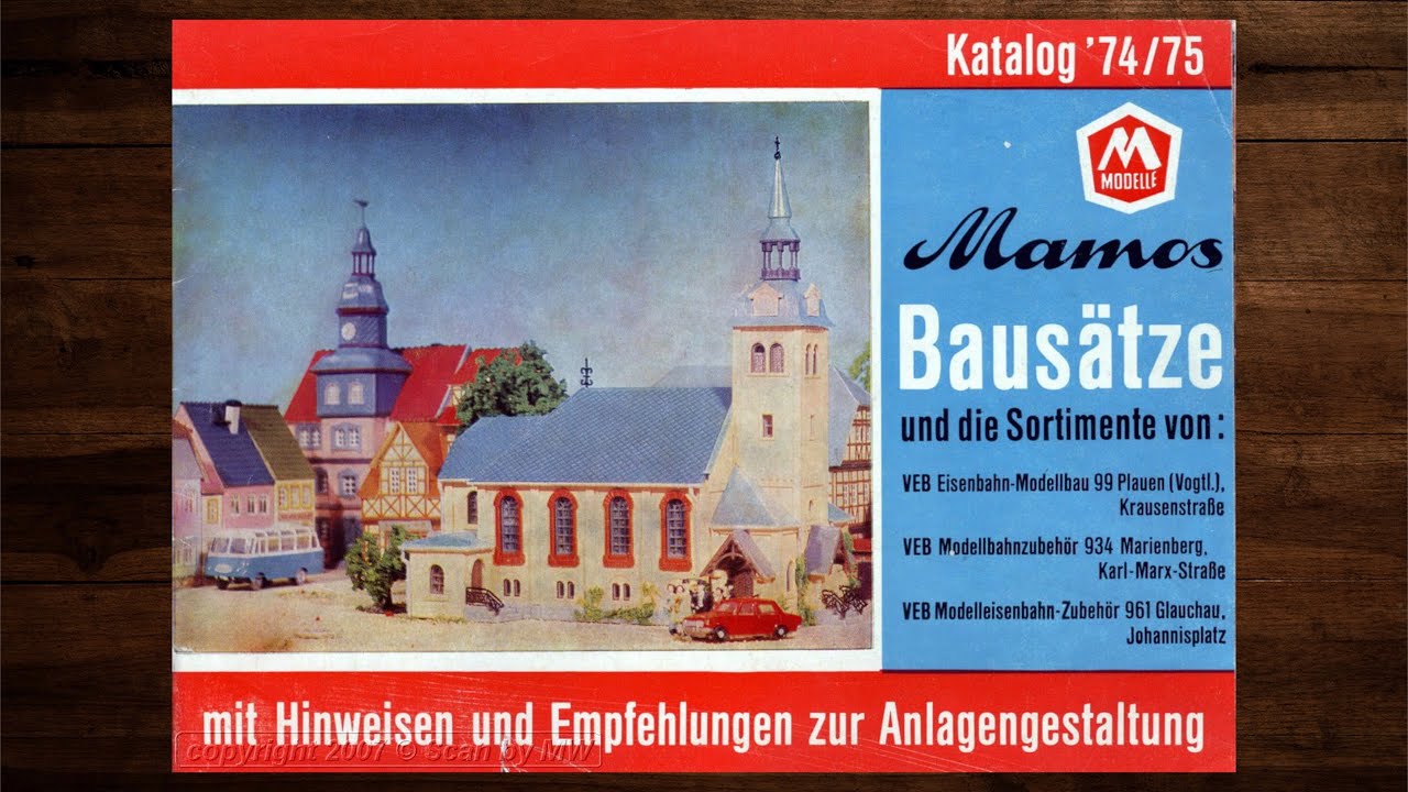 Mamos Katalog 1974 – Modellbahn, Modelleisenbahn, Bausätze, DDR