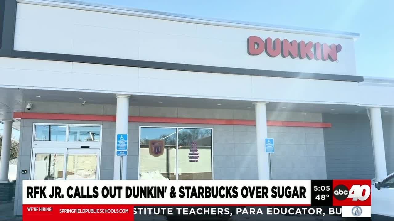 RFK Jr. Calls out Dunkin' and Starbucks over sugar