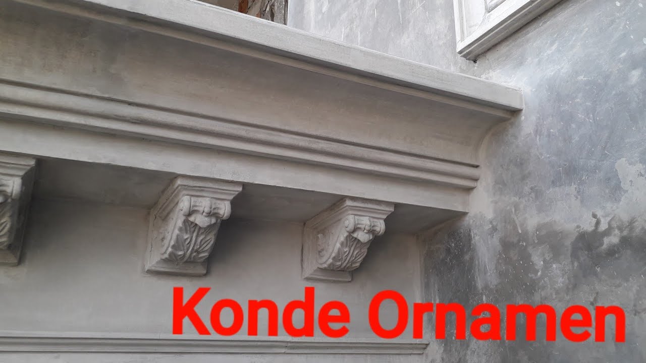 CARA PASANG  KORBEL ORNAMEN LISPLANG BETON Rumah Klasik