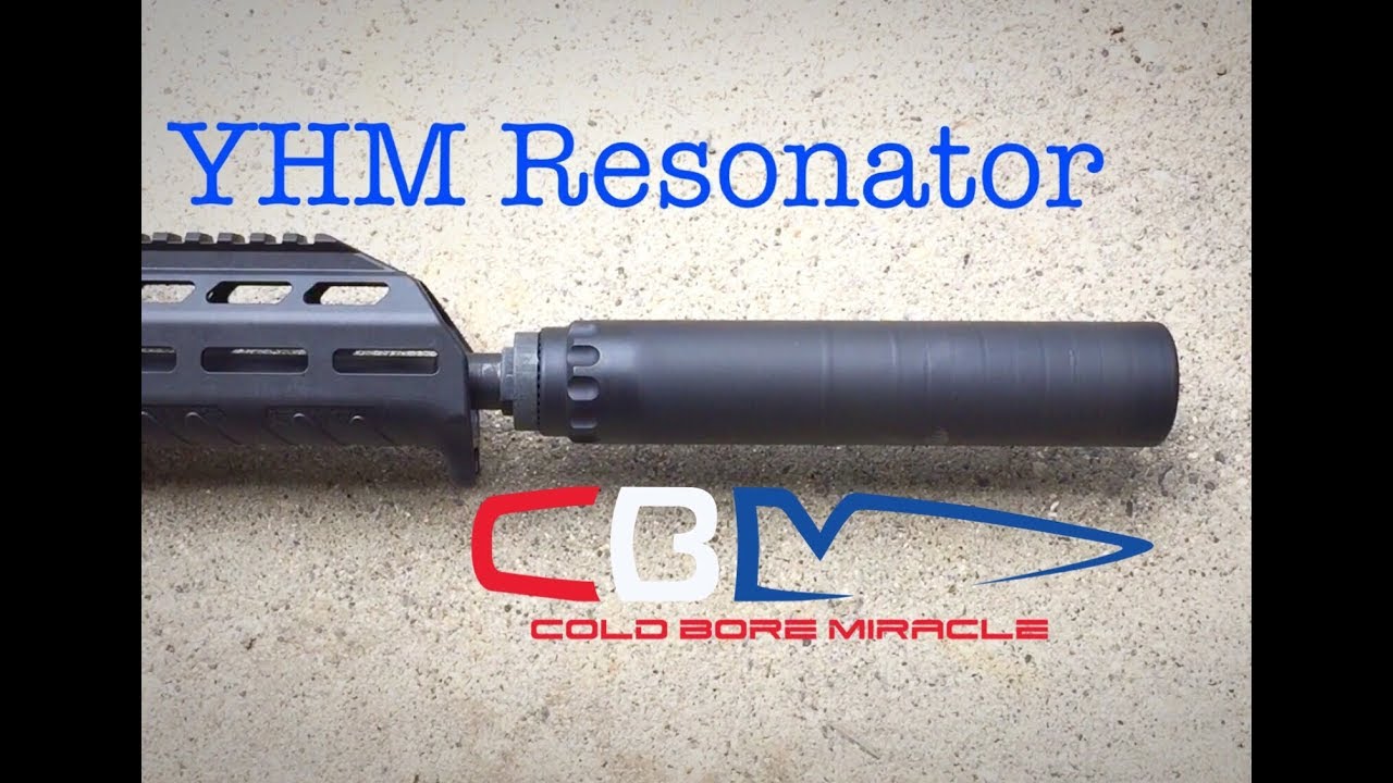 Yankee Hill Machine Resonator 30, a silencer fit for a machine gun, or the Desert Tech MDR