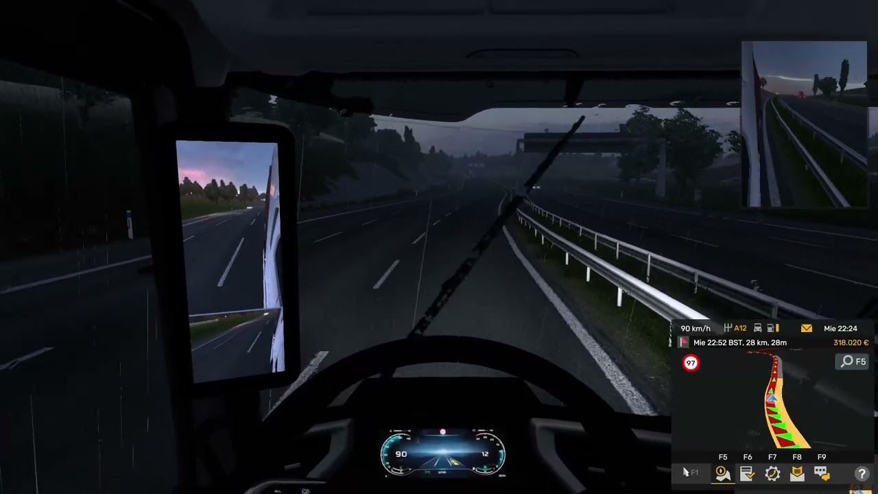 Jugando a Euro Truck Simulator Sin Comentar