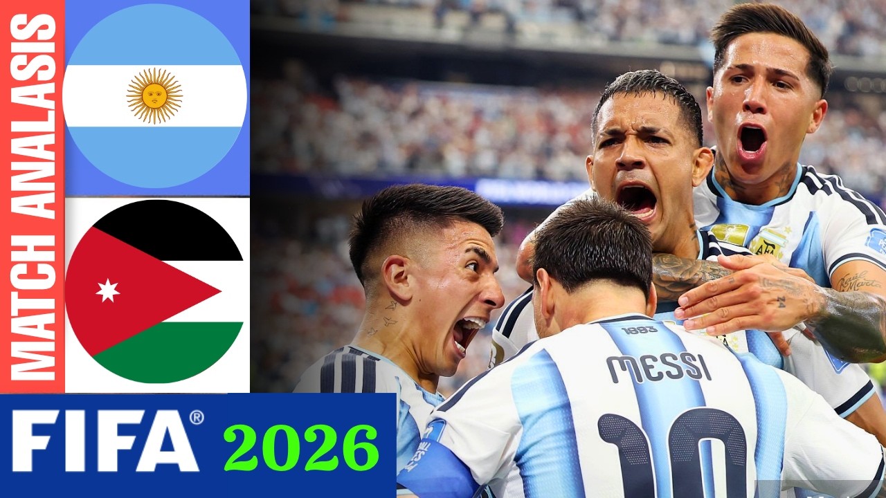 Argentina vs Jordan | Great victory for Argentina against Jordan