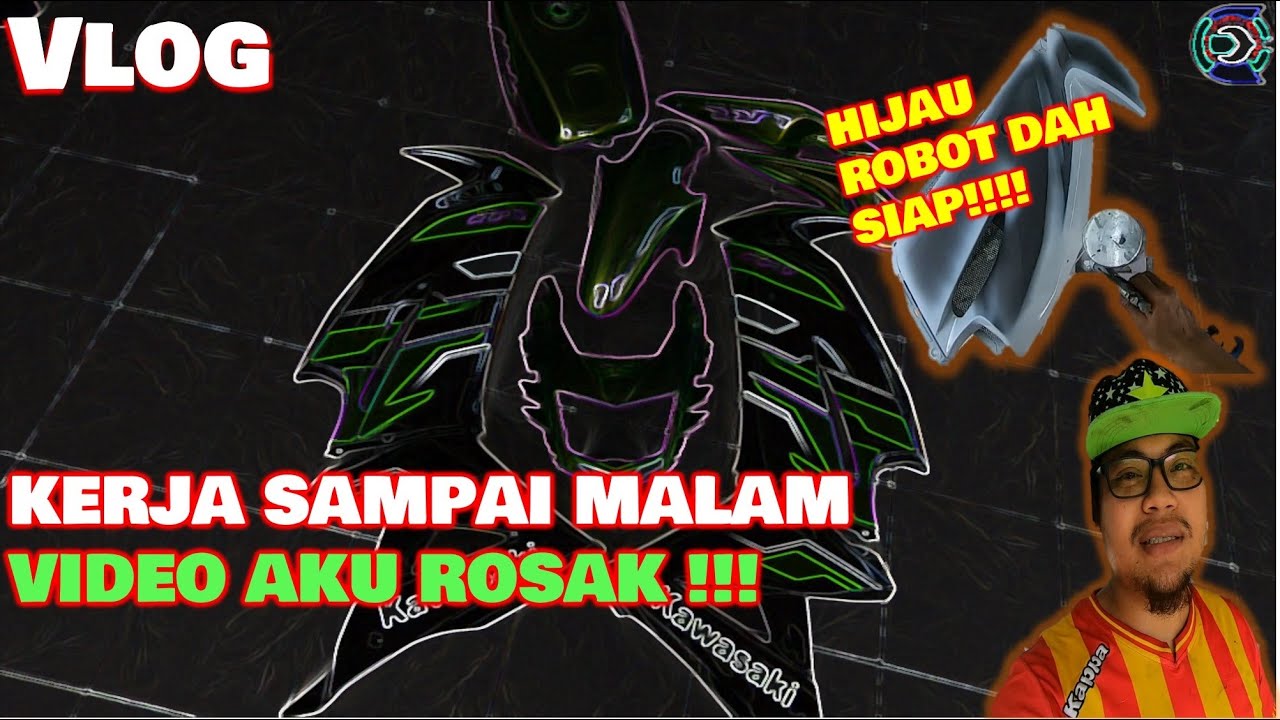 VLOG 8 | SET RR150 HIJAU ROBOT | REPAINT MACAM ORI |