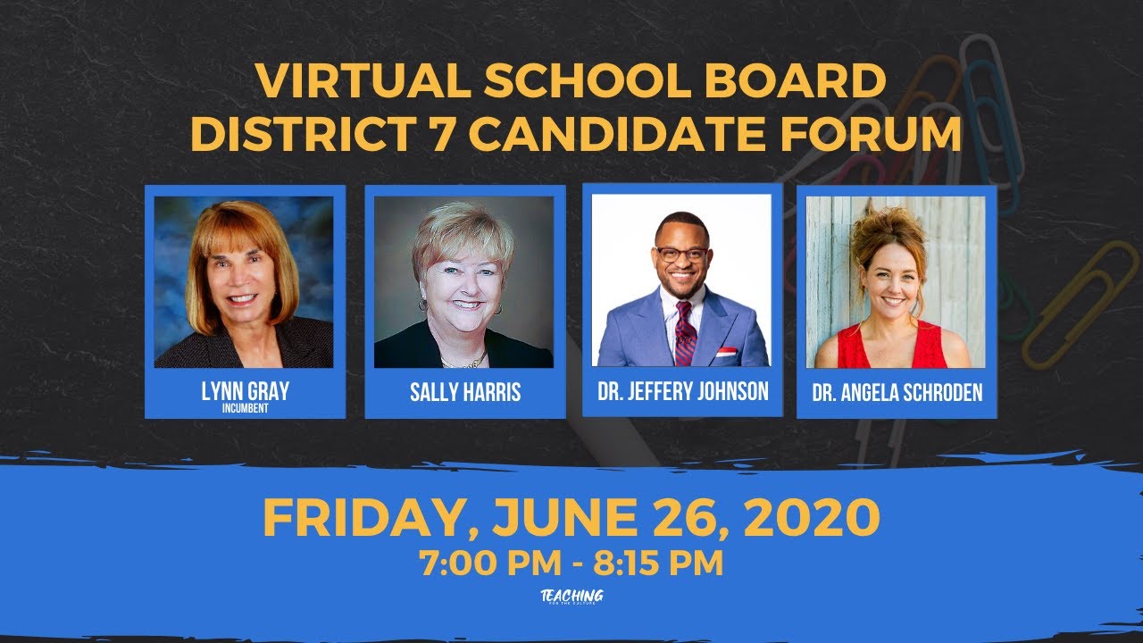 Virtual Hillsborough School Board District 7 Candidate Forum