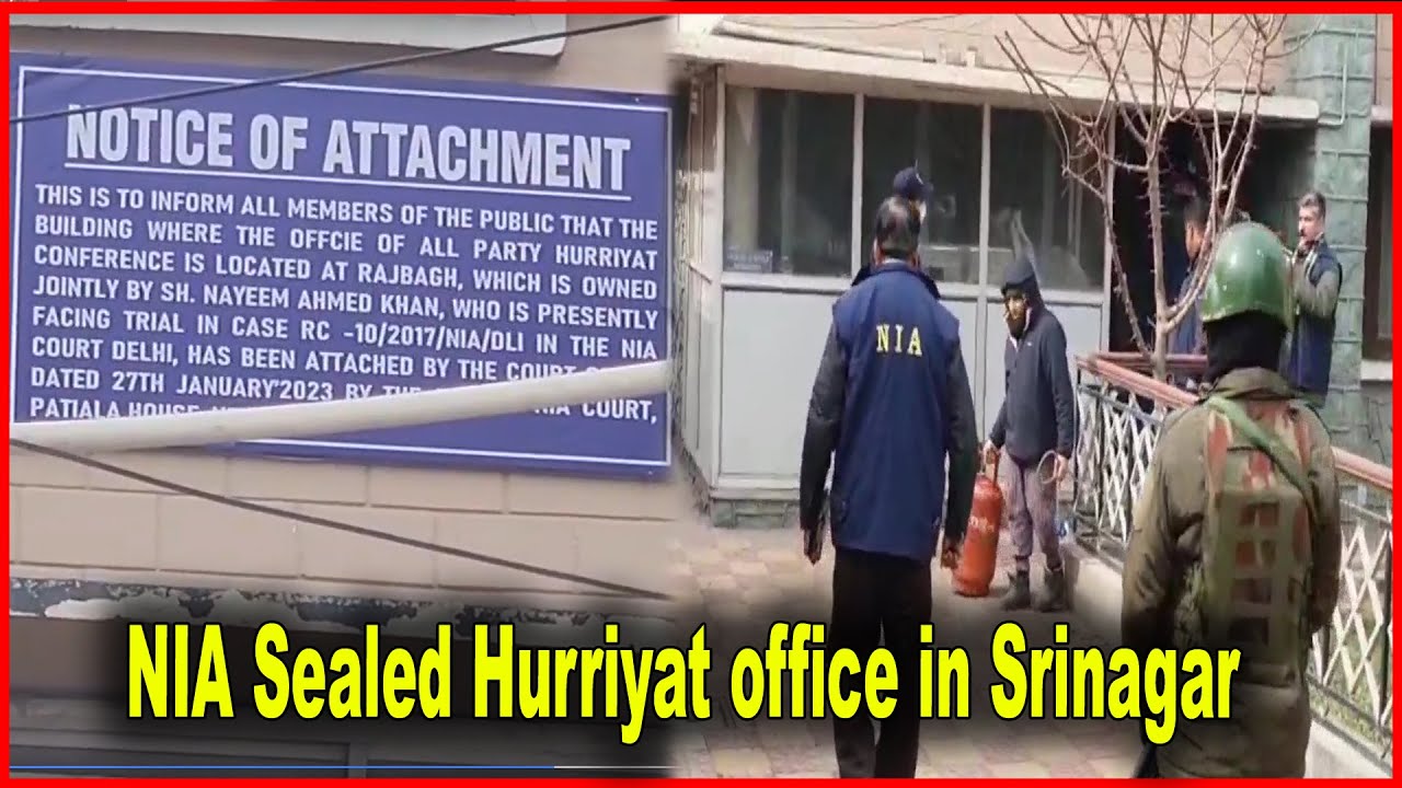 NIA Sealed Hurriyat office in Srinagar