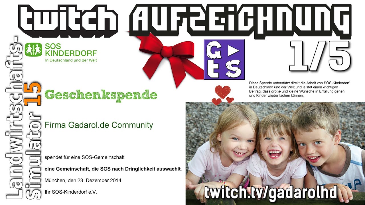 Gadarol LIVE: LS15 Spezial Stellungnahme, Spendenaktion und Antworten  #gadalive mit euren F - 1 / 5