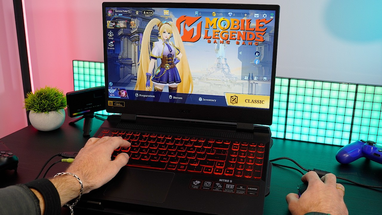 Mobile Legends на Acer Nitro 5 | Секрет прокачки в мифическом режиме | Впечатления от игрового пр...