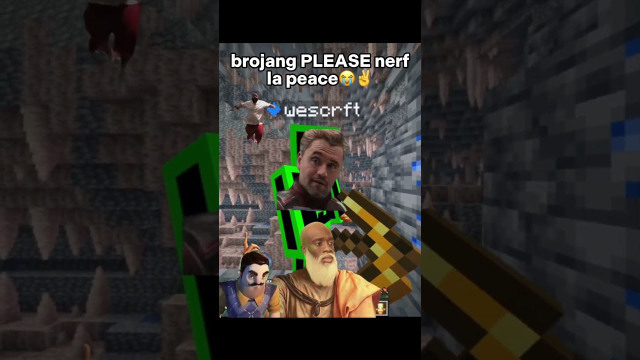 Brojang PLEASE nerf la peace💀🥀  #minecraft #funny #viral