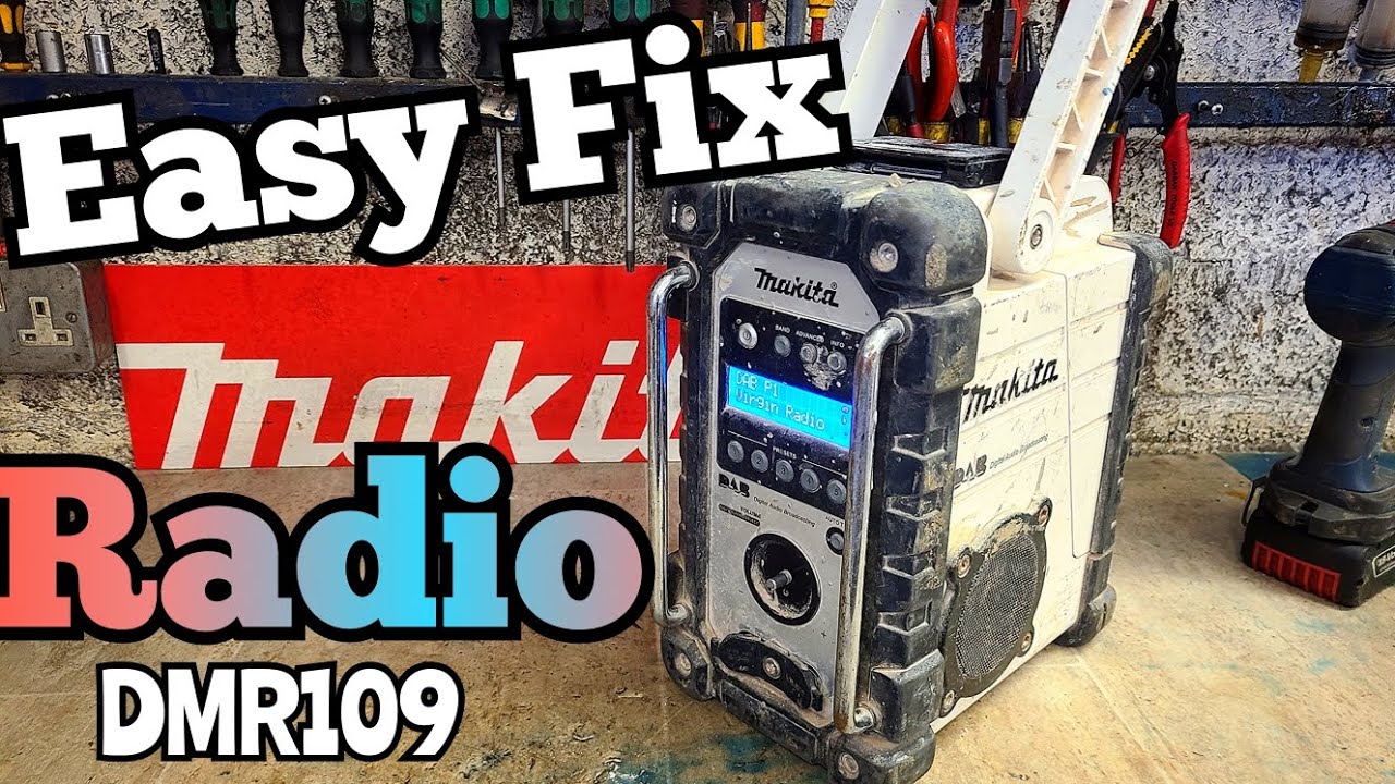 Как легко отремонтировать радиоприемник Makita DMR109 DAB со сломанной ручкой громкости.