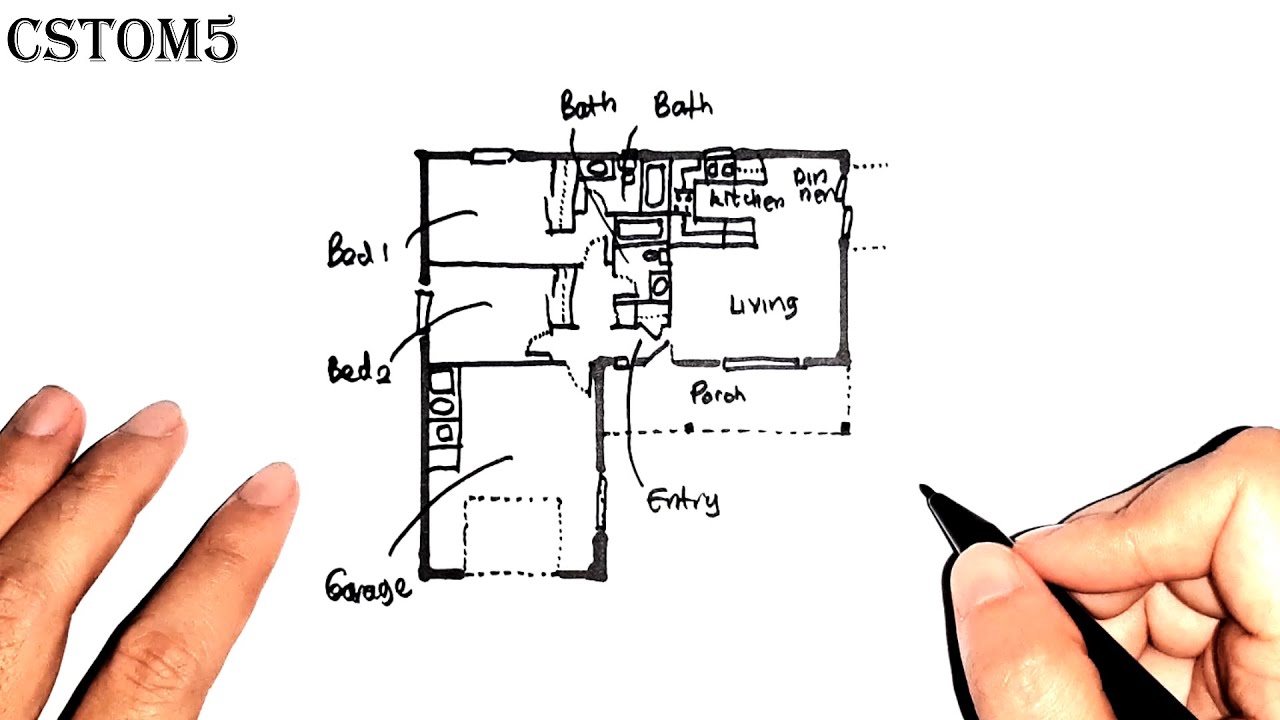2 Bedroom L Shaped House Plans