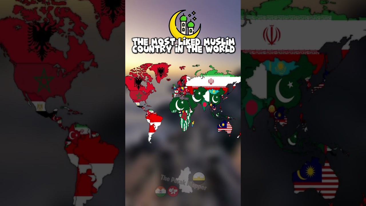 The most liked Muslim country in the world #europe #geography #history #mapping #mapper #shorts