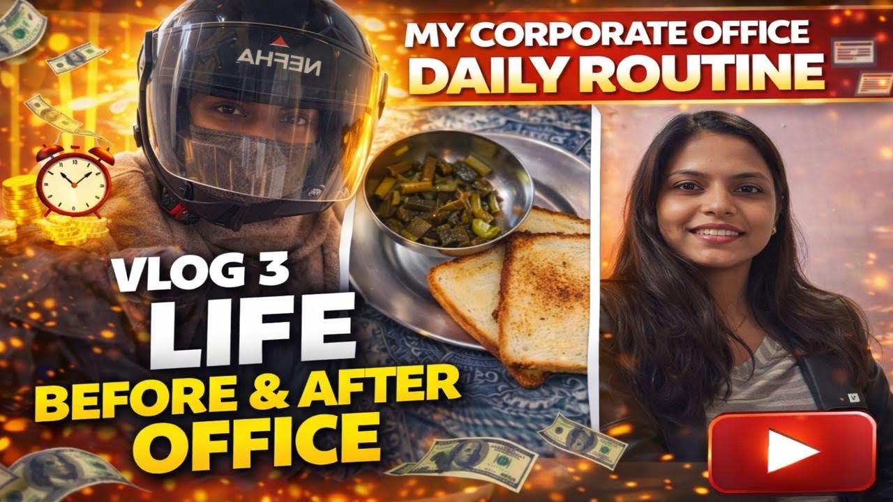 Life before & after office 😌🥰|| Vlog-3|| #dailyvlogs #officelife #funny #youtube 