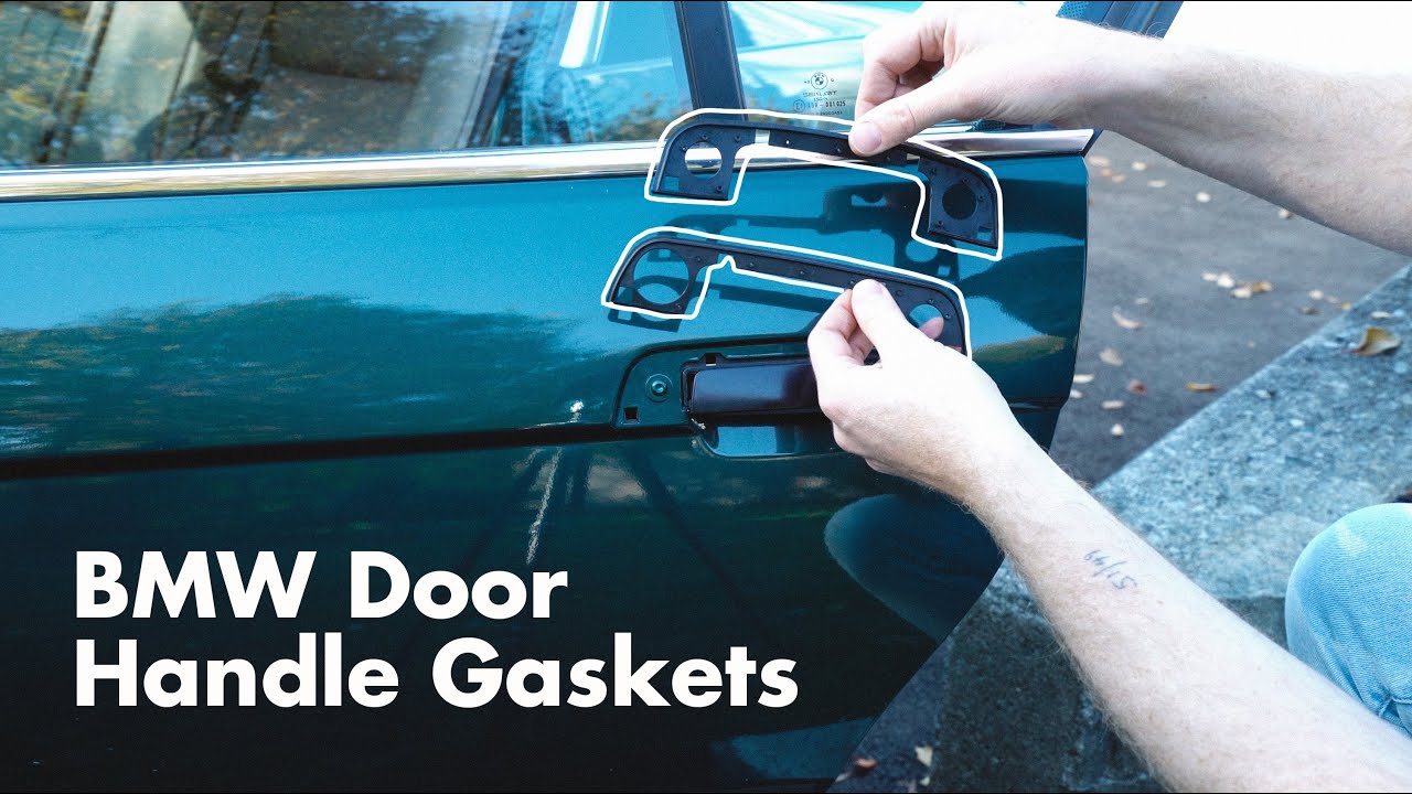 BMW Door Handle Gasket Rubber Seal Removal and Replacement E31 E32 E34 E36 Z3