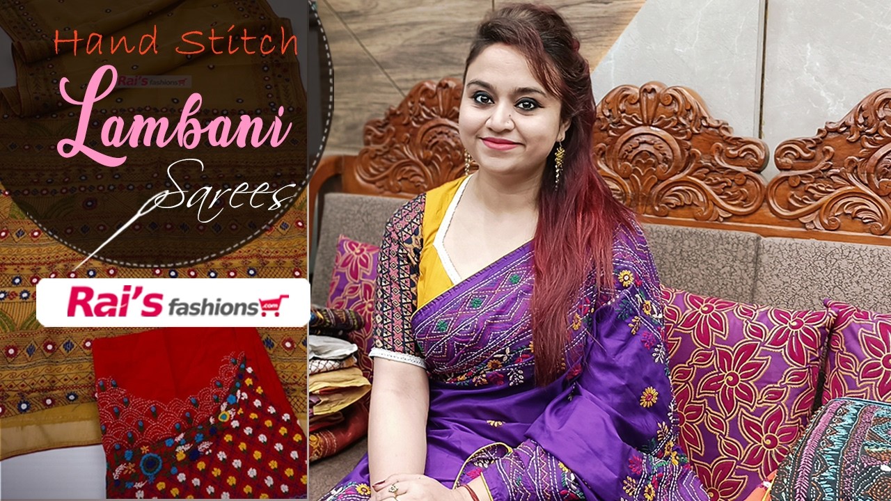 Lambani Work Sarees Collection - Hand Stitch Work (06MHF)