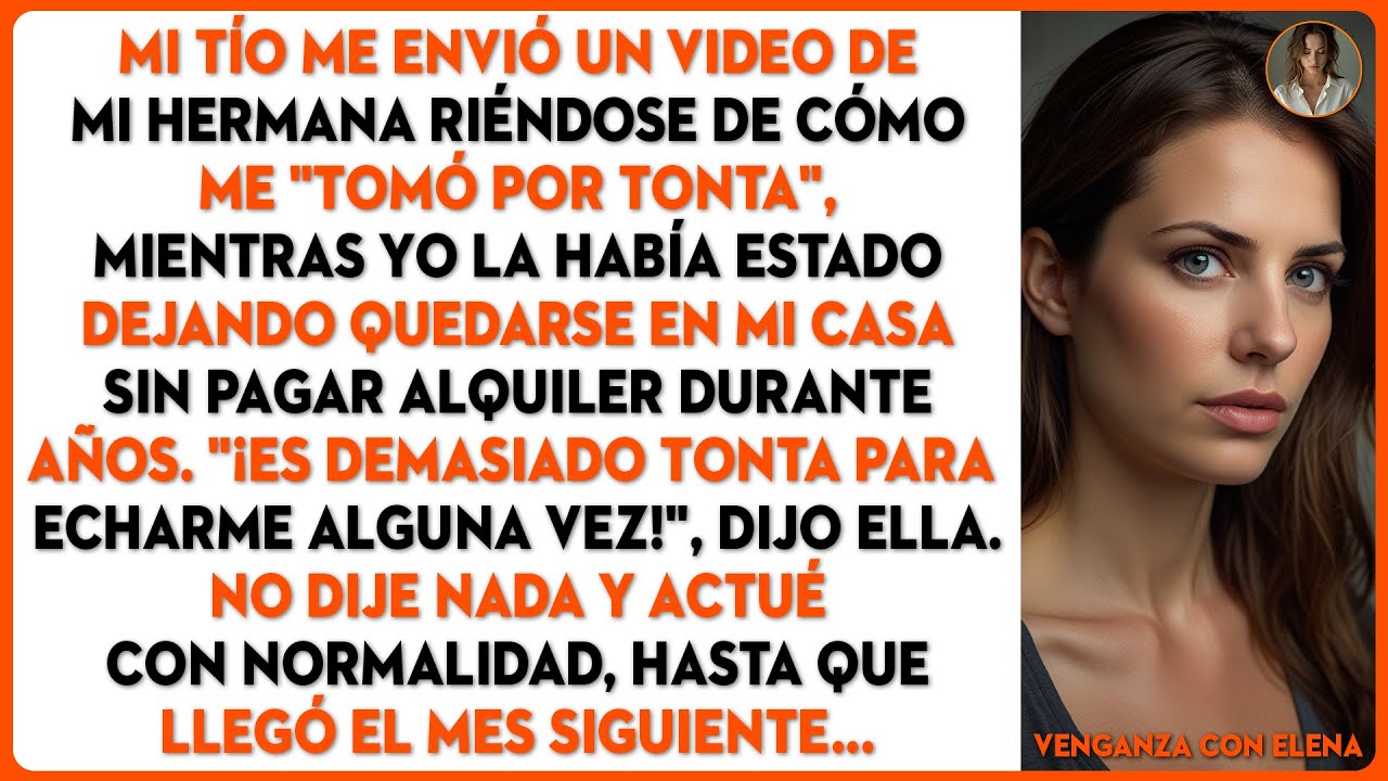 Mi tío me envió un video de mi hermana riéndose de cómo me engañó. Me quedé en silencio, por ahora..