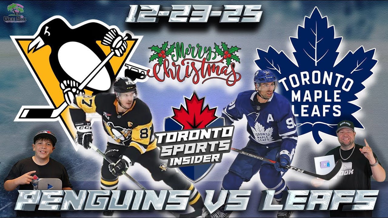 12-23-25 Pittsburgh Penguins vs Toronto Maple Leafs | NHL LIVE Stream Reaction & Play By Play