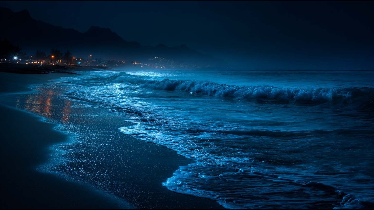 Fall Asleep In Under 3 Minutes - Deep Night Ocean Sounds for Body Repair and Mental Reset